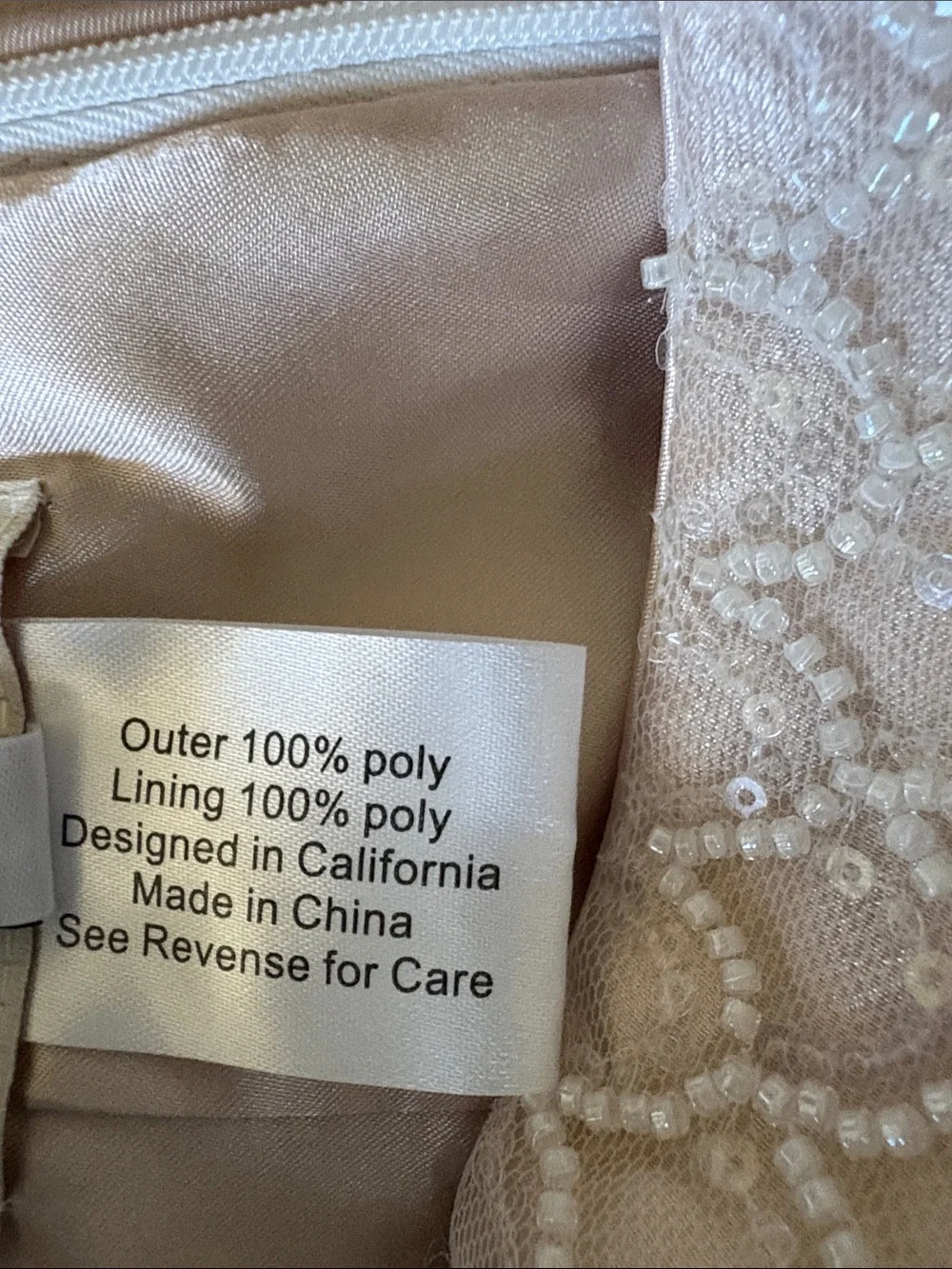 Untamed Petals Wedding/Bridal Bali Sequin Midi Skirt White Ivory Sz Small NWT